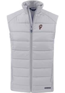 Cutter and Buck Ohio State Buckeyes Mens Charcoal Vault Evoke Sleeveless Jacket