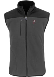 Cutter and Buck Ohio State Buckeyes Mens Grey Vault Cascade Sherpa Sleeveless Jacket