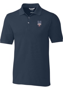 Cutter and Buck New York Mets Navy Blue Stars and Stripes Advantage Pique Big and Tall Polo