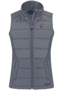 Cutter and Buck Ohio State Buckeyes Womens Grey Vault Evoke Vest