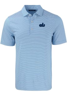 Cutter and Buck Old Dominion Monarchs Mens White Forge Double Stripe Short Sleeve Polo