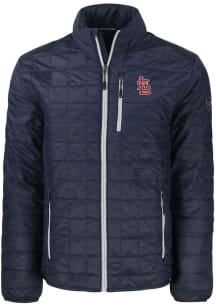 Cutter and Buck St Louis Cardinals Mens Navy Blue Rainier PrimaLoft Filled Jacket