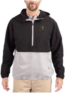 Cutter and Buck Colorado Buffaloes Mens Black Charter Eco Pullover Jackets