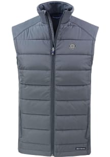 Cutter and Buck Seattle Mariners Mens Grey Mono Evoke Sleeveless Jacket