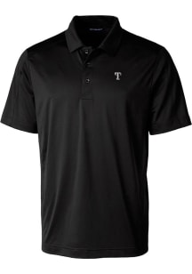 Cutter and Buck Texas Rangers Mens Black Mono Prospect Short Sleeve Polo