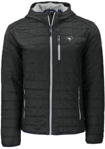 Cutter and Buck Toronto Blue Jays Mens Black Mono Rainier PrimaLoft Hooded Filled Jacket