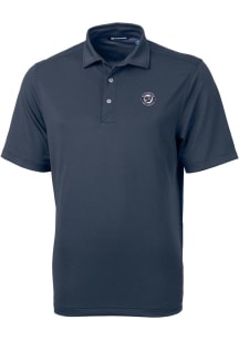Cutter and Buck Washington Nationals Navy Blue Mono Virtue Eco Pique Big and Tall Polo