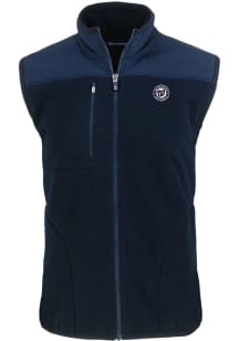 Cutter and Buck Washington Nationals Big and Tall Navy Blue Mono Cascade Sherpa Design Mens Vest