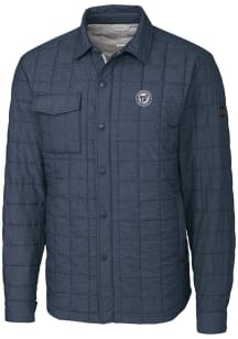 Cutter and Buck Washington Nationals Mens Anthracite Mono Rainier PrimaLoft Outerwear Lined Jacket