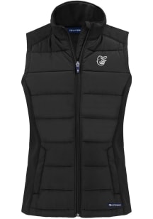 Cutter and Buck Baltimore Orioles Womens Black Mono Evoke Vest