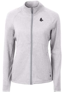 Cutter and Buck Boston Red Sox Womens Grey Mono Adapt Eco Knit Light Weight Jacket