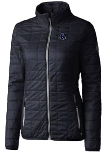 Cutter and Buck Boston Red Sox Womens Navy Blue Mono Rainier PrimaLoft Filled Jacket