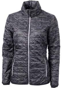 Cutter and Buck Boston Red Sox Womens Black Mono Rainier PrimaLoft Printed Filled Jacket