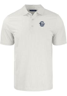 Cutter and Buck Penn State Nittany Lions White Vault Pike Symmetry Big and Tall Polo