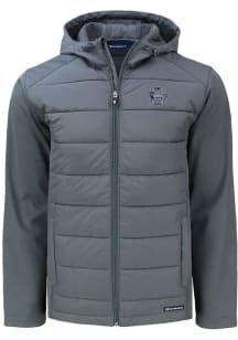 Cutter and Buck Penn State Nittany Lions Mens Grey Vault Evoke Hood Big and Tall Lined Jacket