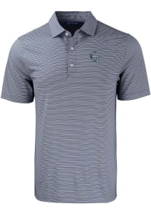 Cutter and Buck Penn State Nittany Lions Mens Navy Blue Vault Forge Double Stripe Short Sleeve Pol..
