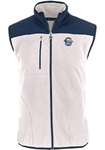 Cutter and Buck Penn State Nittany Lions Mens Grey Vault Cascade Sherpa Sleeveless Jacket