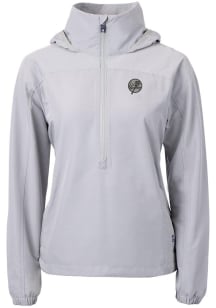 Cutter and Buck New York Yankees Womens Grey Mono Charter Eco Pullover