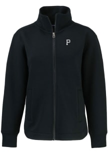Cutter and Buck Pittsburgh Pirates Womens Black Mono Roam Light Weight Jacket