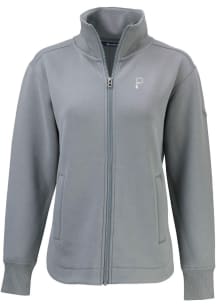 Cutter and Buck Pittsburgh Pirates Womens Grey Mono Roam Light Weight Jacket