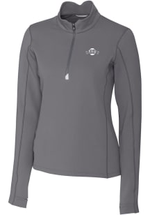 Cutter and Buck San Francisco Giants Womens Grey Mono Traverse Qtr Zip