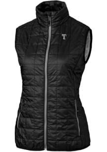 Cutter and Buck Texas Rangers Womens Black Mono Rainier PrimaLoft Vest
