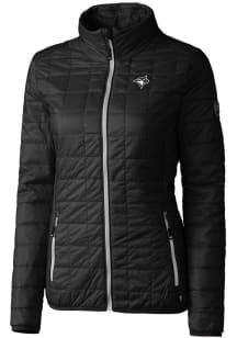 Cutter and Buck Toronto Blue Jays Womens Black Mono Rainier PrimaLoft Filled Jacket