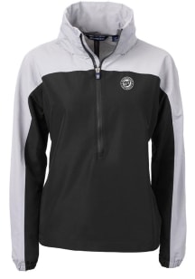 Cutter and Buck Washington Nationals Womens Black Mono Charter Eco Pullover
