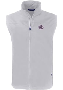Cutter and Buck TCU Horned Frogs Mens Grey Vault Charter Sleeveless Jacket