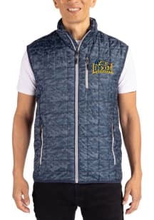 Cutter and Buck Drexel Dragons Mens Navy Blue Rainier PrimaLoft Printed Sleeveless Jacket