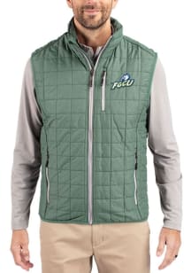 Cutter and Buck Florida Gulf Coast Eagles Mens Green Rainier PrimaLoft Sleeveless Jacket