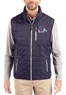 Cutter and Buck Fresno State Bulldogs Mens Navy Blue Rainier PrimaLoft Sleeveless Jacket