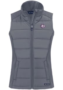 Cutter and Buck TCU Horned Frogs Womens Grey Vault Evoke Vest
