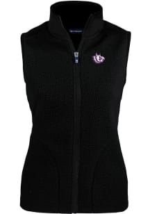Cutter and Buck TCU Horned Frogs Womens Black Vault Cascade Sherpa Vest