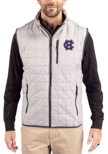 Cutter and Buck Holy Cross Crusaders Mens Grey Rainier PrimaLoft Sleeveless Jacket