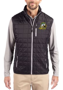Cutter and Buck Oregon Ducks Big and Tall Black Rainier PrimaLoft Mens Vest
