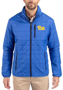 Cutter and Buck Pitt Panthers Mens Blue Rainier PrimaLoft Big and Tall Lined Jacket