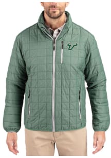 Cutter and Buck South Florida Bulls Mens Green Rainier PrimaLoft Filled Jacket