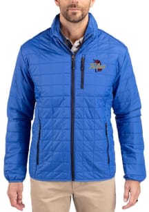 Cutter and Buck Tulsa Golden Hurricane Mens Blue Rainier PrimaLoft Big and Tall Lined Jacket