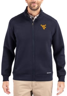 Cutter and Buck West Virginia Mountaineers Mens Navy Blue Roam Big and Tall Light Weight Jacket