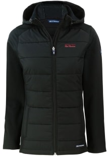 Cutter and Buck Texas Tech Red Raiders Womens Black Vault Evoke Hood Heavy Weight Jacket