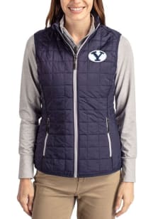 Cutter and Buck BYU Cougars Womens Navy Blue Rainier PrimaLoft Vest