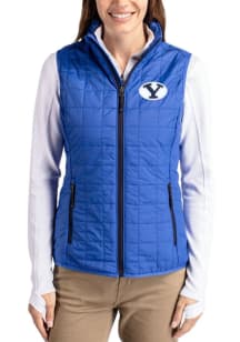 Cutter and Buck BYU Cougars Womens Blue Rainier PrimaLoft Vest