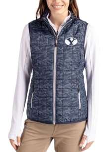 Cutter and Buck BYU Cougars Womens Navy Blue Rainier PrimaLoft Printed Vest
