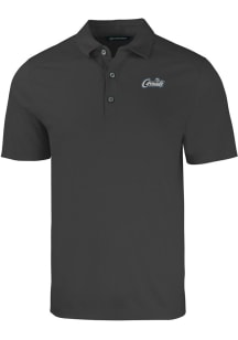 Cutter and Buck UCF Knights Black Citronaut Forge Eco Stretch Big and Tall Polo