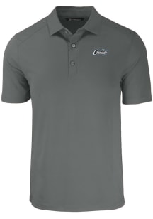 Cutter and Buck UCF Knights Grey Citronaut Forge Eco Stretch Big and Tall Polo