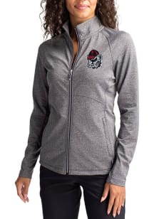 Cutter and Buck Georgia Bulldogs Womens Black Adapt Eco Knit Light Weight Jacket