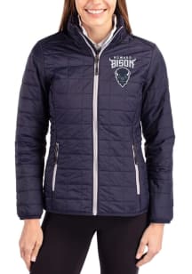 Cutter and Buck Howard Bison Womens Navy Blue Rainier PrimaLoft Filled Jacket