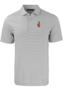 Cutter and Buck UCF Knights Grey Vault Forge Double Stripe Big and Tall Polo