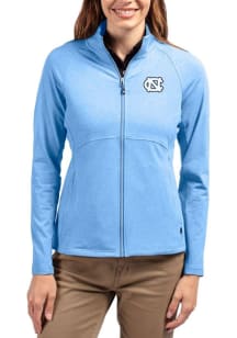 Cutter and Buck North Carolina Tar Heels Womens Blue Adapt Eco Knit Light Weight Jacket